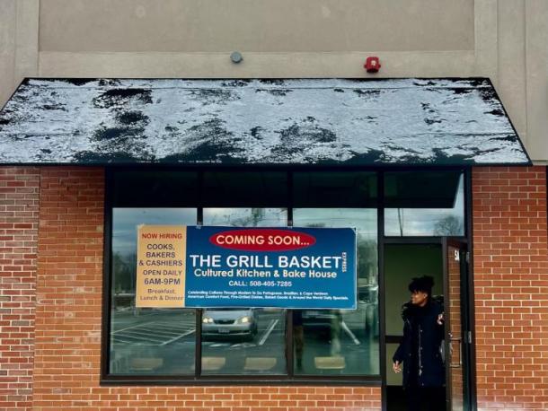 Ellie Paris in the door of the new grill and bakery. Source: Ellie Paris