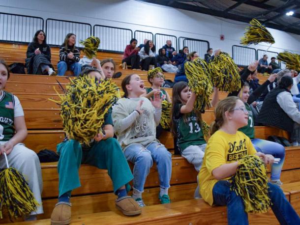 The DGAL team celebrates that the scored. Photos by Kat Sheridan