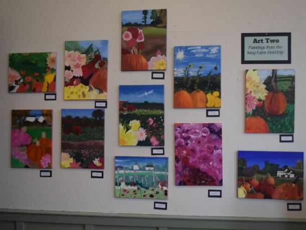 The Art II pieces from King Farm. Photos by Kat Sheridan