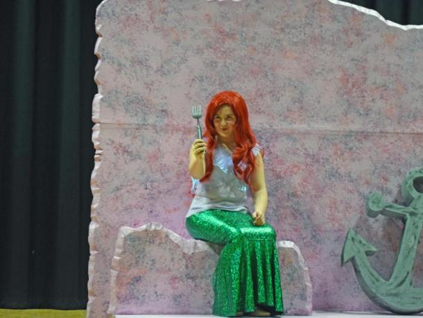 Ariel (Layla Ruiz) inspects a 'dinglehopper.' Photos by Kat Sheridan