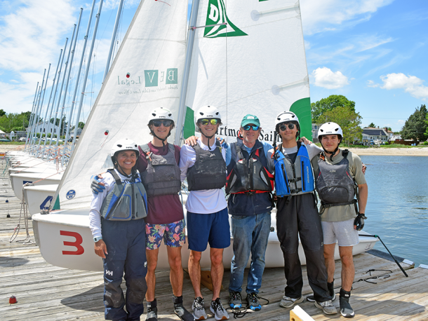 Gabby Sousa, Sam Sperry, Finn Sperry, Coach Fred Treffeisen, Evan Sargent and Evan Sargent. Photos by Kat Sheridan