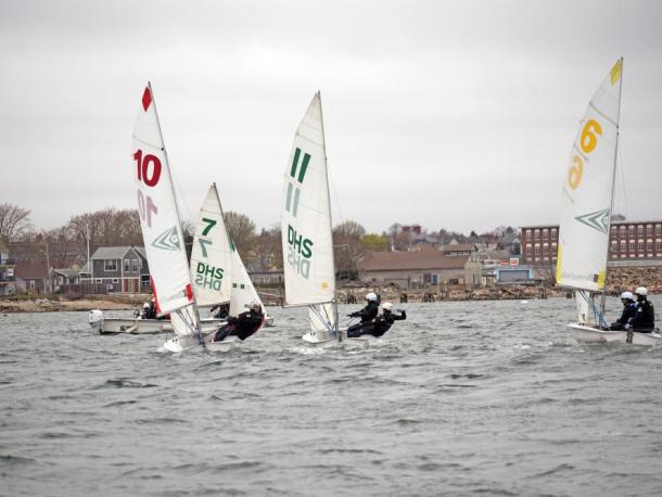 The team practices for a race. Photo by Kat Sheridan