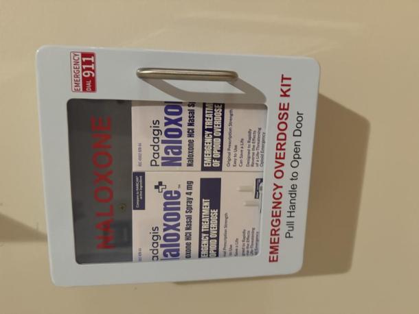 One of the Naloxone emergency kits. Photos by Kat Sheridan