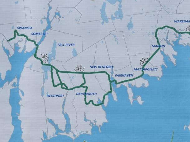 The path for the shared use path. Photos by Kat Sheridan