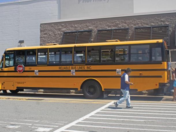 Stock image of a school bus. 