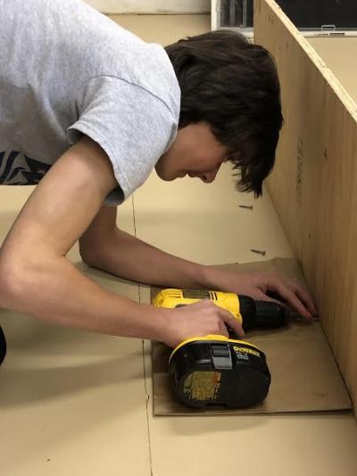 Building the tower took about 20 hours, Merle Durant said. Photo courtesy: Durant family.
