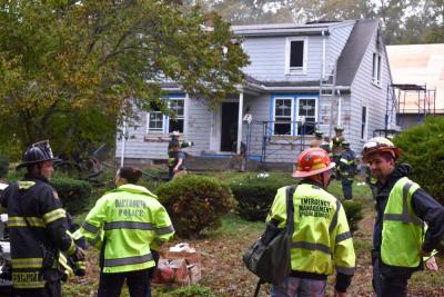 First responders outside the Fisher Road property. Photos by: Christopher Shea Dartmouth Week - Dartmouth, MA news