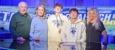 Ryan Gramlich and his family on signing day. Photo by Leighah Beausoleil