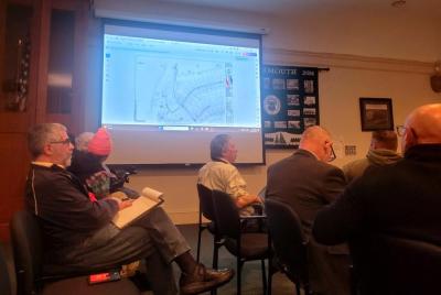 Residents attend a Zoning Board of Appeals meeting on Thursday, Oct. 23 about the Residences at Hawthorne. Photo by Abby Van Selous r