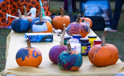 Painted pumpkins. g
