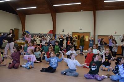 The kids pose at the end of Arabian Nights. Photos by Kat Sheridan