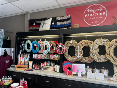 Some of the goods available at Paige's Paracord and More.