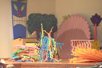 The props for the musical. 