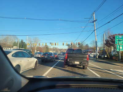 Traffic on Route 6. Photo by Abby Van Selous