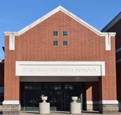 Stock image of the Dartmouth High School.