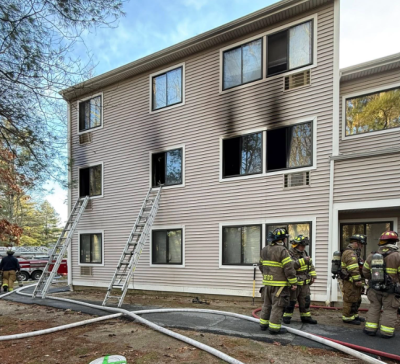 The damage from the fire at Crossroads Apartments. Source: Dartmouth Fire District 3
