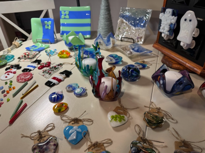 Some of Hopp's art. Photos by Kat Sheridan