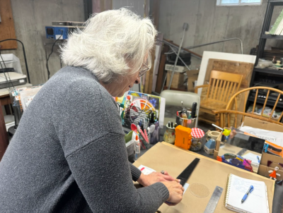 Hopp works on a nightlight.