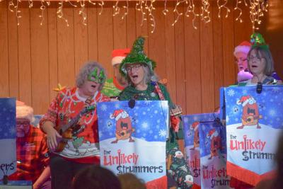 Deb Sorgman and Jen Wallance sing.