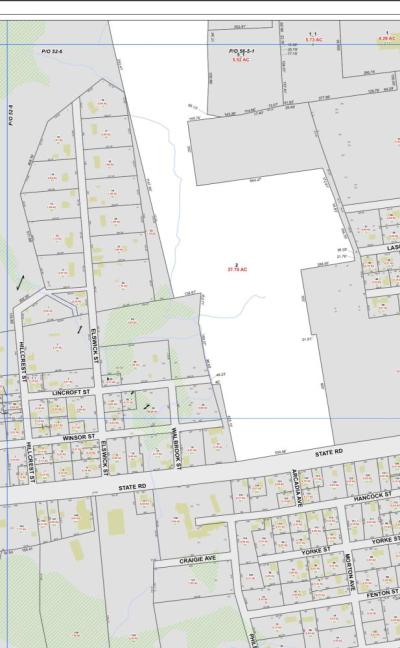 The lot that could become a car dealership. Source: Town of Dartmouth.