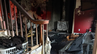 Damage done to the interior of the house. Source: Stacy Mangan