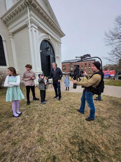 Filming the final scenes of the movie. Source: Garry Medeiros