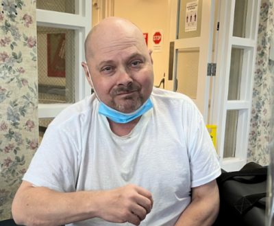 Shawn Tanner, while released on medical parole, shortly before his untimely death in 2022. Source: New England Innocence Project