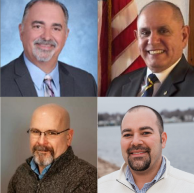 Candidates Curtis Nunes (top left), Al Oliveira (top right), Kevin Melo (bottom left) and Nathan Silva (bottom right).