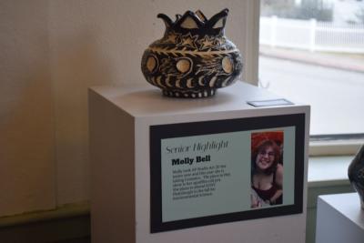 A ceramic piece by Molly Bell. 