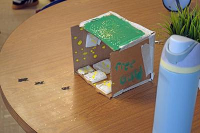 A trap with some leprechaun footprints.