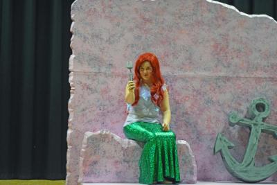 Ariel (Layla Ruiz) inspects a 'dinglehopper.' Photos by Kat Sheridan