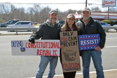 The three-generation Sylvain family posed for a photo.