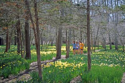 Guests of all ages enjoy wandering the paths. Photos by Kat Sheridan