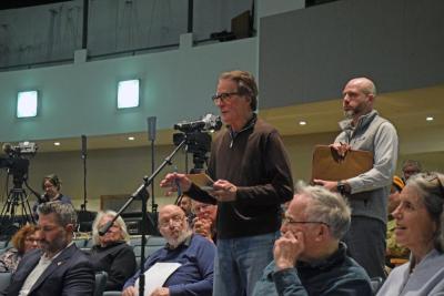 Stanley Mickelson shares that he is upset over the use of Fairway Drive. 