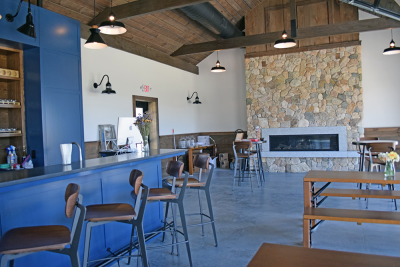 The tasting room. 
