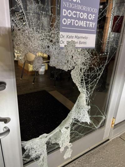 The door smashed in. Source: Detective Lieutenant Keith R. DaCosta