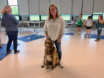 Michelle Gioiosa with Enzo. 