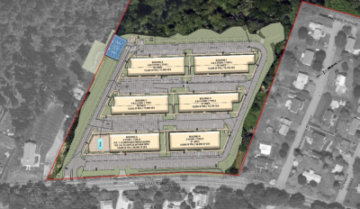 The top view of the architectural plans. Source: Allen and Major Associates