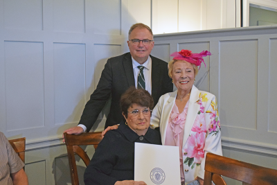 Chris Markey, Maria Connor and Jackie McDonald pose.  