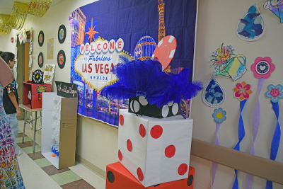 Some of the games at the Las Vegas section. 