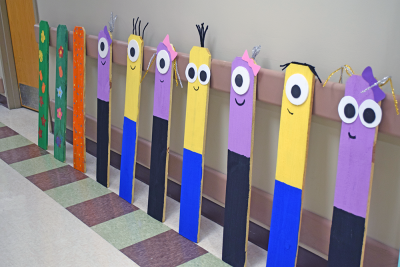 The minion fence posts. 