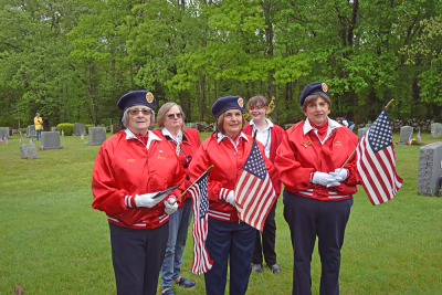 The Dartmouth Veterans of Foreign War Color Guard. 