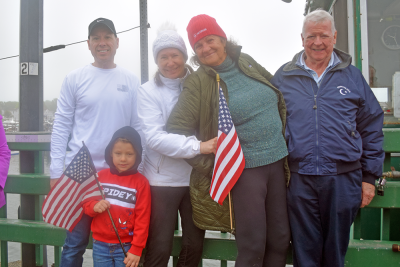 The Bancroft-Fairfax family with Cavanaugh and the young Cavollo, age 4.5. 