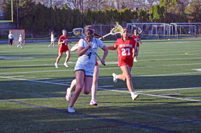 Emerson White runs toward the goal. Photos by Kat Sheridan