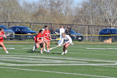 Lily Gangi goes for the ball. 