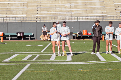 Sydney Hart and Megan DaSilva give a speech about Morgan's Message. 