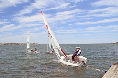 Sam Sperry and Lucas Prout practice for Nationals. 