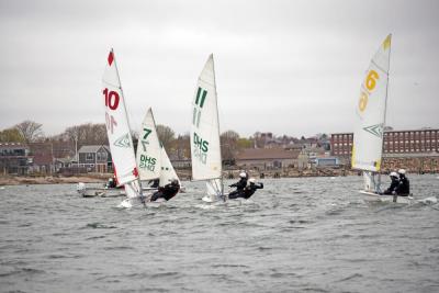 The team practices for a race. Photo by Kat Sheridan