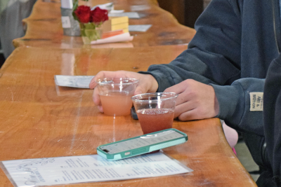Guests were able to taste the wines. 
