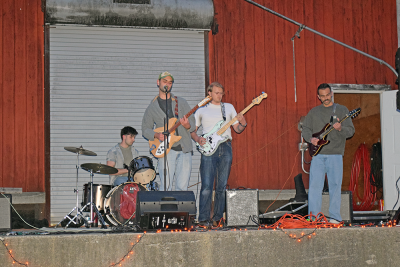The live band Interzone performs. 